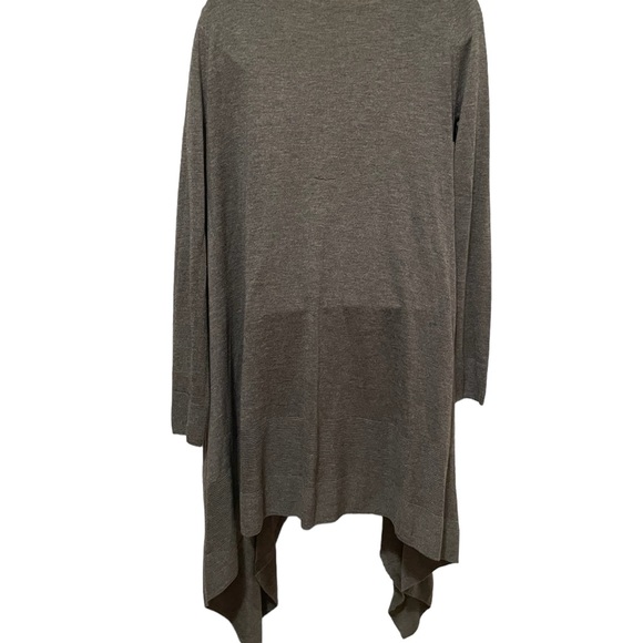 The Limited Open Front Waterfall Sweater Long Duster Gray Small - Picture 4 of 8